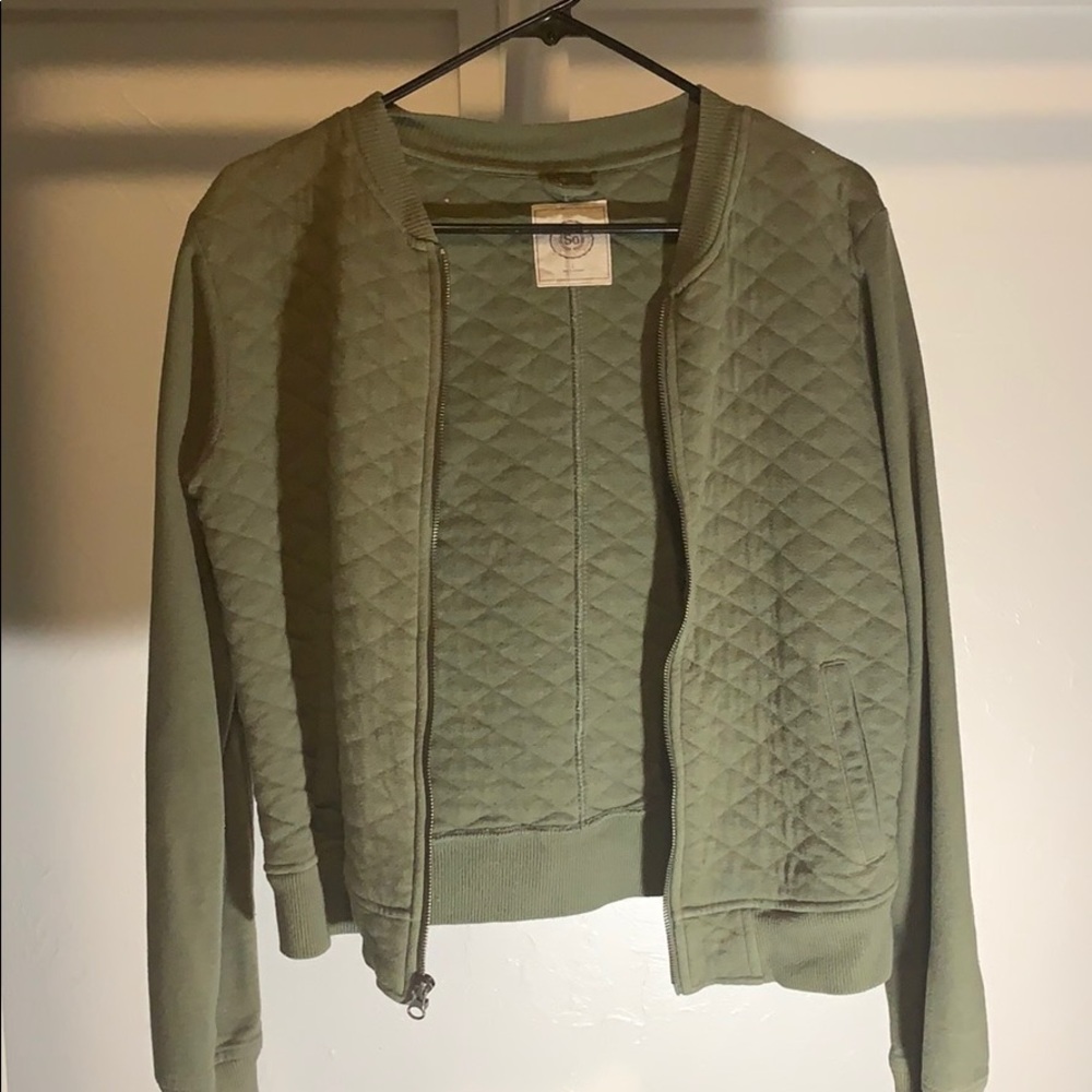 Quilted Bomber Jacket
